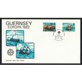 Guernsey Ships Europa CEPT Historic Facts 2v FD...