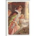 9444 HER FIRST PARTY Tuck Oilette Postcard