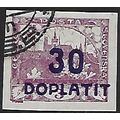 Po Mi 21: 30 h. on 3 h. purple-lilac Postage Du...