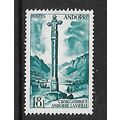 ANDORRA FRENCH 1955 GOTHIC CROSS 18F BLUE SG F1...