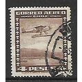 CHILE 1934 AIR 4p BROWN F19 SEA PLANE SG 361 FI...