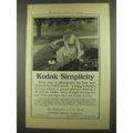 1912 Kodak Film Tank Ad - Kodak Simplicity