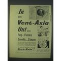 1959 Vent-Axia Ventillation Ad - In with Vent-Axia out with fug Fumes Smells