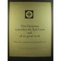 1964 Red Cross Ad - This Christmas remember the Red Cross and all its good work