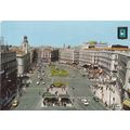 Madrid Puerta del Sol Spain Postcard posted 198...
