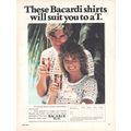 BACARDI RUM :- Original Vintage 1980 Magazine A...