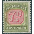 Australia 1953 7d carmine & green Postage Due S...