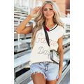 White Vintage Game Day Sweater Vest