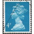 GB, Queen Elizabeth Machin, cobalt blue 1988, 4p