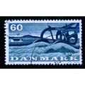 DENMARK 1960 SG 423 60 ORE BLUE PLOUGH FINE USED #
