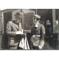 London - Paddington Station, businessman sendin...