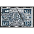 Belgium Epm Mi 243: 9 Fr. deep blue Railway Par...