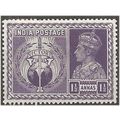 India 1946 SG279 1 1/2a Dull Violet Victory Mou...