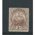 bermuda stamps sg77 hm sg 77 wm script