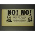 1940 Smith Bros. Cough Drops Ad - No! No!