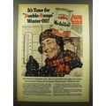 1940 Socony-Vacuum Gargoyle Mobiloil Ad - Doubl...