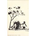 H Cooper Drawn (Black & White) Woman With Small...
