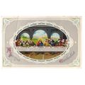 A JOYOUS EASTERTIDE, used antique postcard by E...
