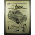 1950 Austin Devon 4-Door Sedan Car Ad - See the lowest priced quality car