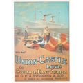 Union Castle Line Flags On Deck Poster Advertis...