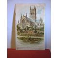 WORCESTER CATHEDRAL used antique postcard by R....