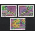 Somalia Caterpillars Butterflies 3v 2001 MNH MI...