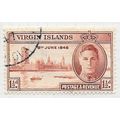 VIRGIN ISLANDS BRITISH 1946 KG6 VICTORY USED SG122