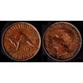 Australia One Penny 1952 Used Coin 1d Geo VI Ka...
