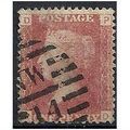 1858 SG43 1d Rd Plate 80 Good/Fine Used Check L...