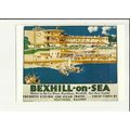 Sussex BEXHILL Poster Advert Postcard by Bexhil...