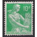 Mi 1227: 10 Fr. emerald green Definitive Stamp:...