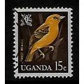 UGANDA 1965 BIRDS 15c ORANGE CROWNED CRANES SG ...