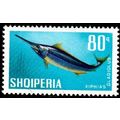 Albania 1967 Fish 80q MH Stamp Broadbill Swordfish