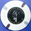 Golden Nugget. $1 Casino Chip. Atlantic City, N...