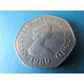 1989 QUEEN ELIZABETH II BAILIWICK OF JERSEY 50 ...