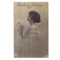 BIRTHDAY GREETINGS .used vintage postcard by R ...