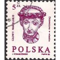 POLAND, Wawel Heads: Girl with Wreath, violet 1...