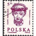 POLAND, Wawel Heads: Girl with Wreath, violet 1985, 5 Zl, #2