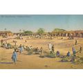 Zaria Market Croatia Antique Croatian Postcard