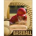 Baseball Laser Engraved Wood Picture Frame Port...