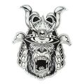 Large Iron On Patch Samurai Gorilla Sew Motif P...