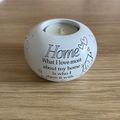 HOME candle holder with candle
