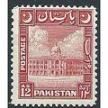 Pakistan 1949 SG51 12a Scarlet Mounted Mint ..