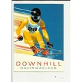 WINTER SPORTS Downhill Postcard by Athena (9399)