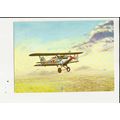 Aviation HAWKER DEMON Art Postcard by Dixon (T ...