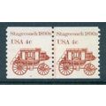 1898A 4c Stagecoach Fine MNH Dry Gum CNP Left 4...
