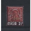 Malta.SG334 2 1/2d Saracenic Era.Fine Used.Apr25j