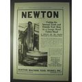 1922 Newton Slotter Ad - Cutting the Internal T...
