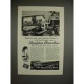 1947 Milwaukee Road Olympian Hiawatha Train Ad - Timed