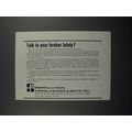 1965 Merrill Lynch Brokers Ad - Talk to Broker Lately?